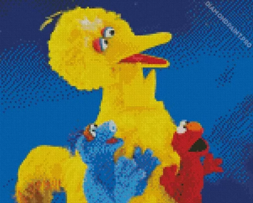 The Muppets Big Bird Characters Diamond Painting