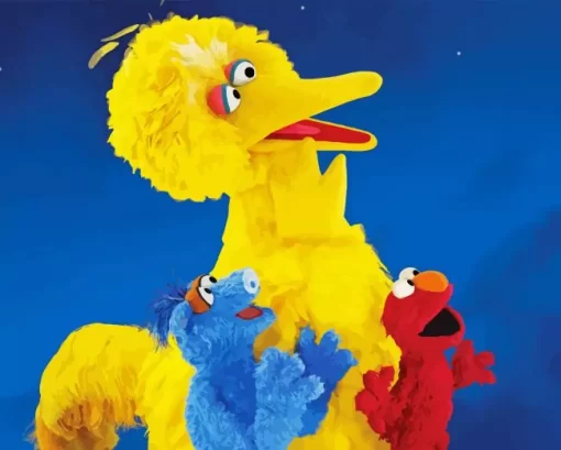 The Muppets Big Bird Characters Diamond Painting