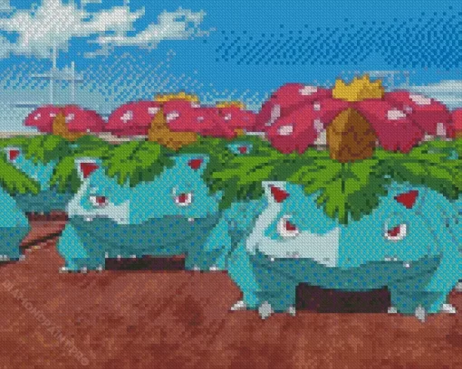 Venusaur Pokemon Character Diamond Painting